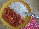 Blancs de poulet à la sauce tomate épicée au chorizo et poivron