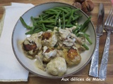 Boulettes de poulet en sauce au vin blanc