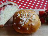 Briochettes aux fraises et caramel