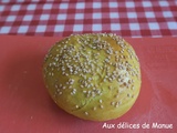 Buns à la farine de maïs et curcuma