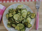 Courgettes à l'ail, à l'Extra Crisp ou pas -light