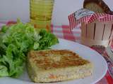 Croque-monsieur à la truite fumée et chèvre frais -light