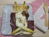 Feuilletés aux asperges, viande des grisons et mozzarella