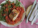 Filet de lieu noir en sauce tomate épicée