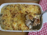 Gratin de dinde aux champignons