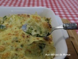 Gratin de ravioles de la Drôme au fromage de chèvre et courgettes