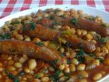 Haricots blancs aux merguez