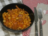 Haricots coco aux chorizo, poivron et poitrine fumée à la sauce tomate crémeuse, au Cookéo ou pas