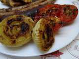 Oignon et tomate au barbecue