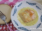 Pavé de saumon mariné, à la crème de clémentine