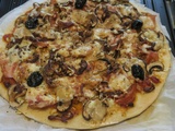 Pizza gourmande au grill-plancha