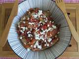 Poêlée d'endives à la pulpe fine de tomates et feta , aux épices cajun -light