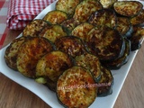 Rondelles de courgettes épicées au grill-plancha