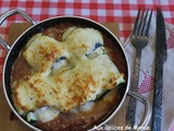 Roulés de courgette farcis à la ricotta en sauce tomate