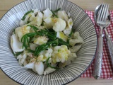 Salade de chou-fleur à la salicorne et dos de cabillaud