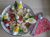 Salade de pâtes et légumes au poulet