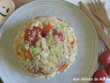 Salade de quinoa aux tomates cerises, concombre et comté