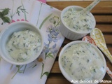 Sauce (ou trempette) au concombre pour crudités, viande blanche ou poisson, light