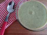 Soupe froide de courgette la crème de Chavroux