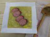 Soupe jurassienne à la saucisse de Montbéliard, avec m. Cuisine ou pas