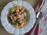 Tagliatelles à l'oseille et au saumon