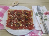Tartelette fine de feuille filo aux tomates cerises, chorizo et feta à l'Air Frayer ou au four