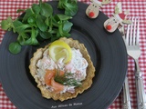 Tartelettes au saumon fumé et crème à l'aneth