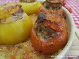 Tomates farcies sur lit de quinoa