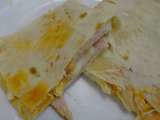 Wraps chauds de dinde et fromages