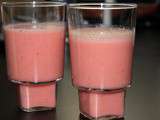 Smoothie orange et fraise