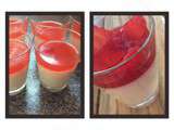 Panna cotta au coulis de fraises Thermomix ou sans