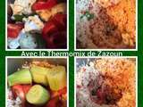 Salade de chou fleur aux tomates concombre poivrons et quelques graines Thermomix Et autre robot Meme Tout Simple