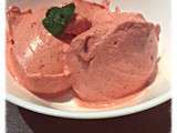 Sorbet à la fraise ( à la menthe) thermomix