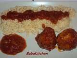 Boulettes de viande sauce tomate au thym