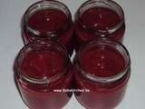 Compote pommes framboises