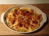 Gratin pommes de terre, chicons, mozzarella