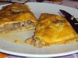 Omelette champignons fromage