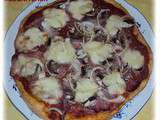 Pizza jambon et champignons