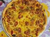 Quiche courgettes, aubergines, tomates ... au curry