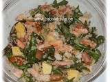 Salade de quinoa aux crevettes