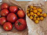 Soupe froide courgettes, tomate et lait de coco de gourmandine