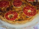 Tarte au poulet et tomates