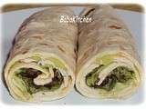 Wrap au guacamole et filet de dinde