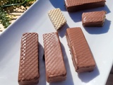 Barres Gaufrettes Chocolat et Noisette (Façon Tronky) - Recette Facile