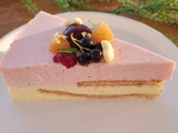 Bavarois mousse vanille fraise