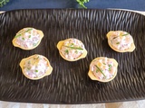 Cassolettes apéritives au saumon fumé et fromage blanc