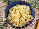 Chou blanc cuit façon choucroute