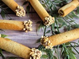Cigarettes russes fourrées à la pâte à tartiner et noisettes