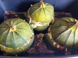 Courgettes rondes farcies