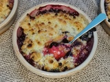 Crumble pommes, poires & fruits rouges